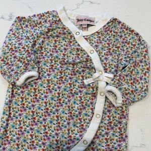 Juicy Couture Flower Footie